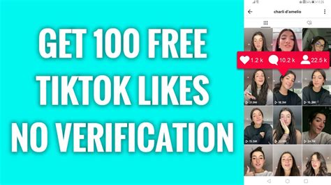 100 Free. . 20 free tiktok likes no verification